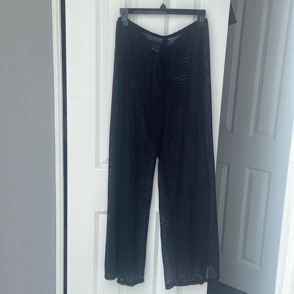 Black mesh pants